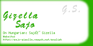 gizella sajo business card